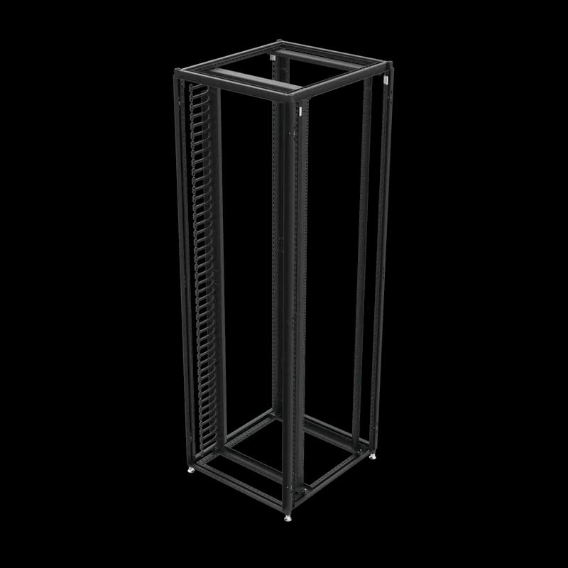 ProLine S1 Vertical Cable Managers, 81.97x4.30, Black, Steel