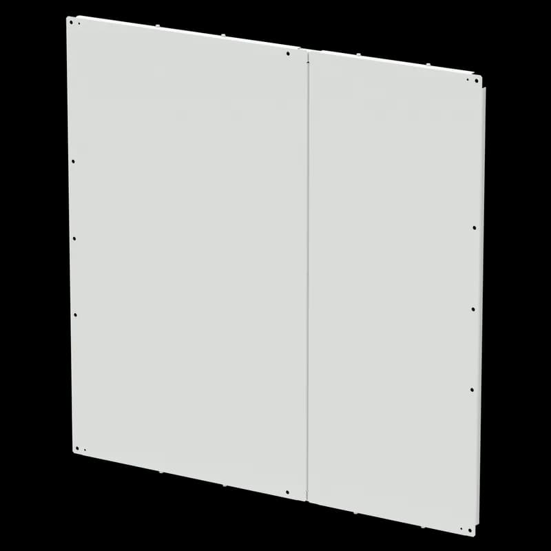 nVent A72P72F1B - Panel for Free-Stand with Mounting Channel Full-Length, 2-pc, fits 72x72, White