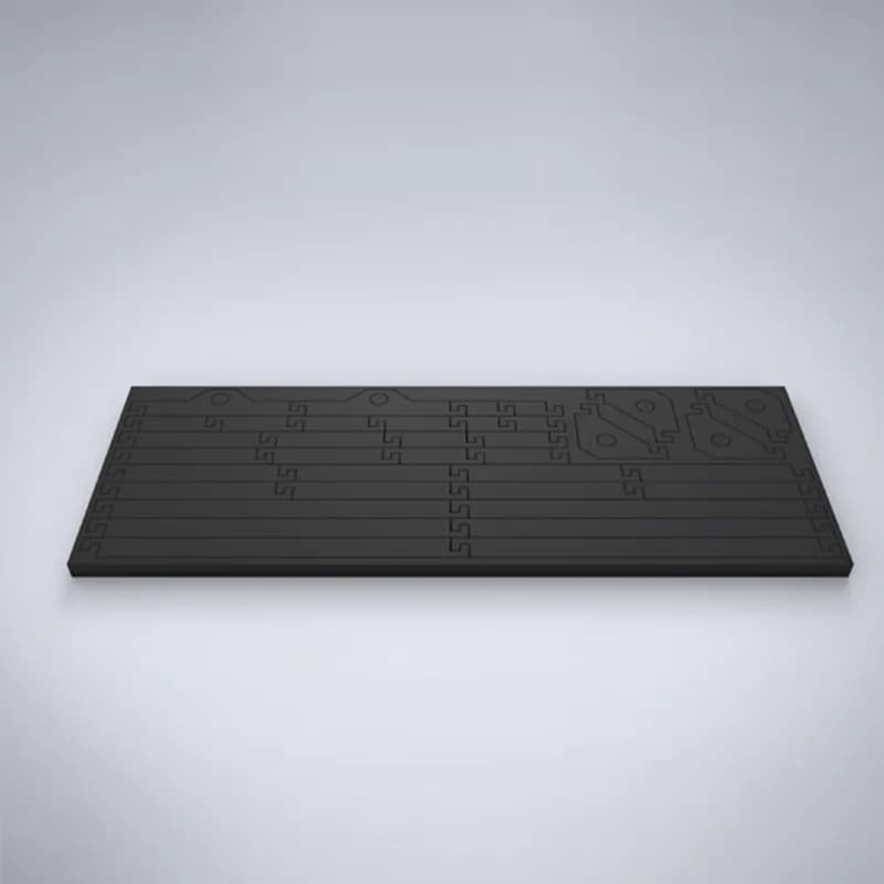 Wall-Mounted Combining Kit, CK, 794x269x5mm, Black, Rubber