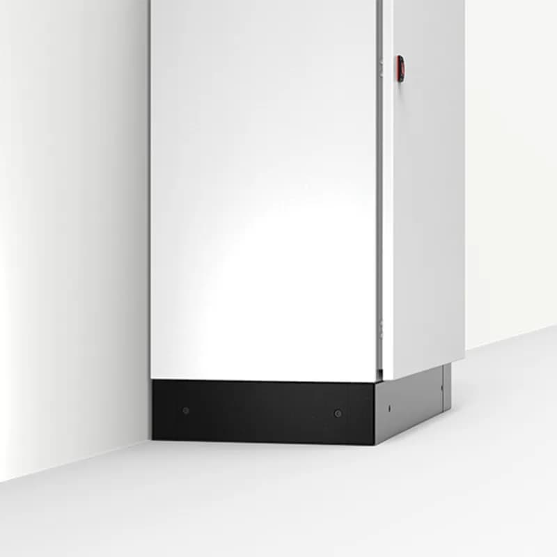 nVent PA1026 - Side Plinths, PA, 100x114x21mm, Umbra Gray, Zinc Plated, Mild Steel