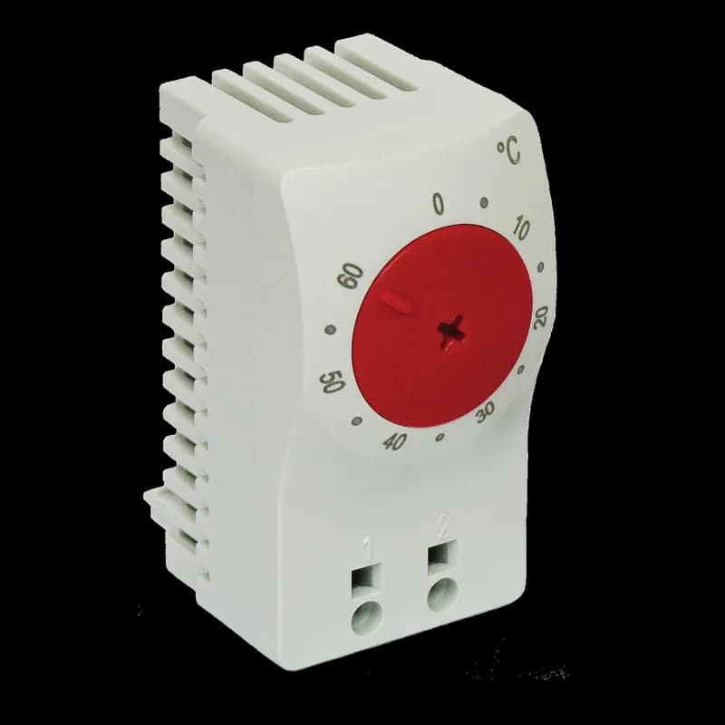 Temperature Control Switch, 2.36x1.30x1.62, Lt Gray, Plastic, Closed F