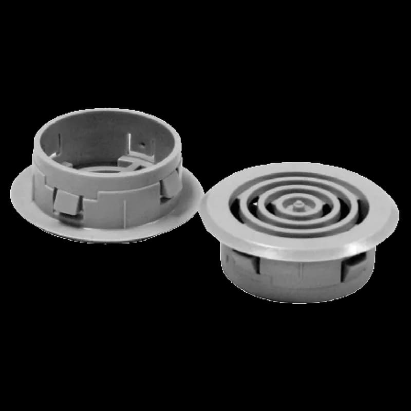 ARIA Round Vent, Smooth Matte, Light Gray, Polymide, RDV