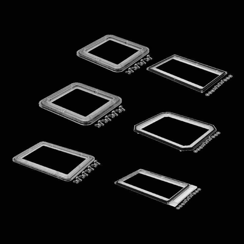 VJ NEMA Window Kit, Transparent, Unpainted, Polycarbonate, SW32