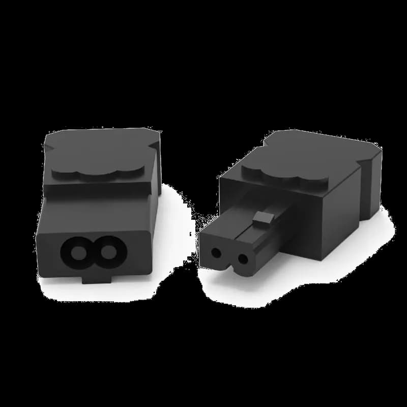 Compact LED Light Connector, CELCN, 53.2x17.7x13.8mm, Black, Plastic