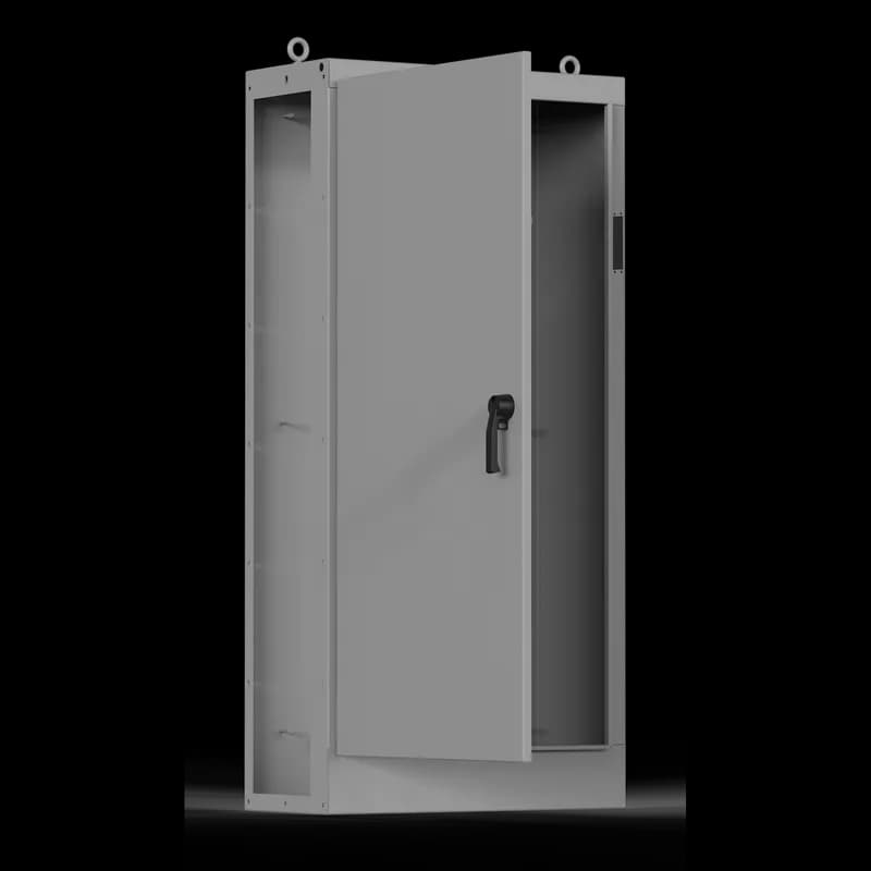 nVent AU84X4024LUCLP - Universal Free-Stand Left Side Open, 84.13x40.24x24.13, Gray, Steel, Univ CO