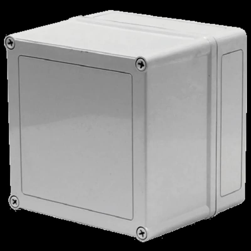 VM Flat Opaque Screw Cover Type 4X, 7.00x5.03x4.02, Lt Gray, Polyester