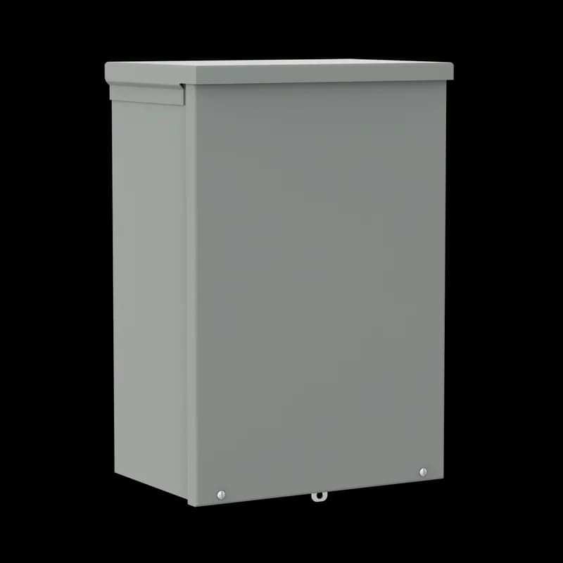 Screw-Cover Drip-Shield Type 3R no Knockouts, 36x24x12, Gray, Steel