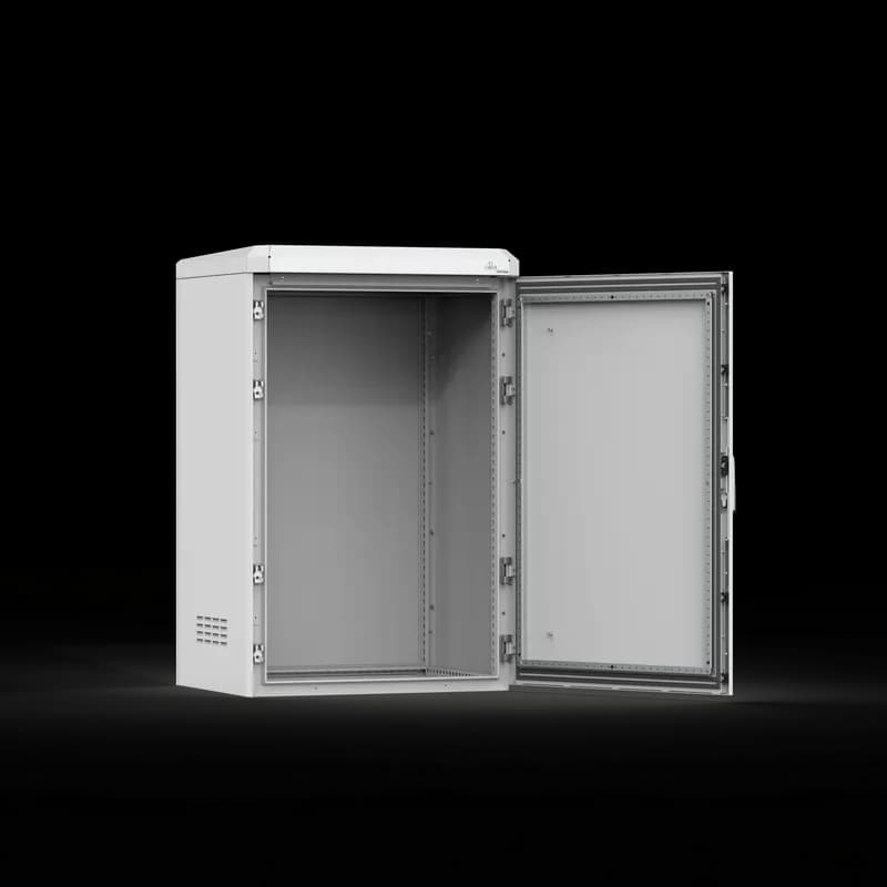 Floor standing, 1200x600x600, Compact enclosure, 1-door, no MP, aluminium, IP66