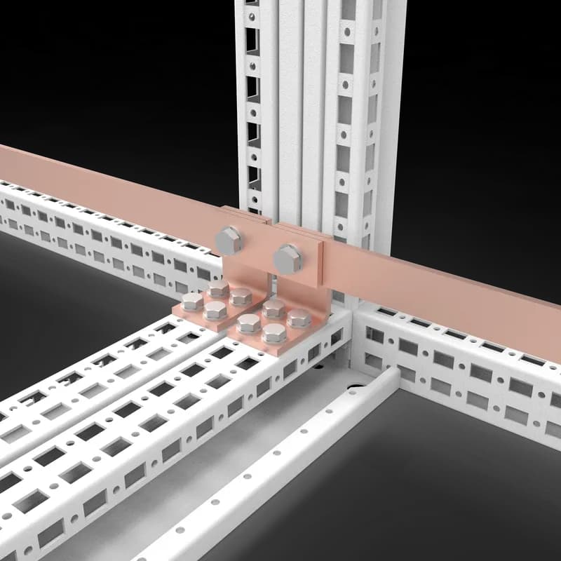 nVent ECK02 - Earthing copper angle 40x10, Fixation for 30x10/40x10 copper bar