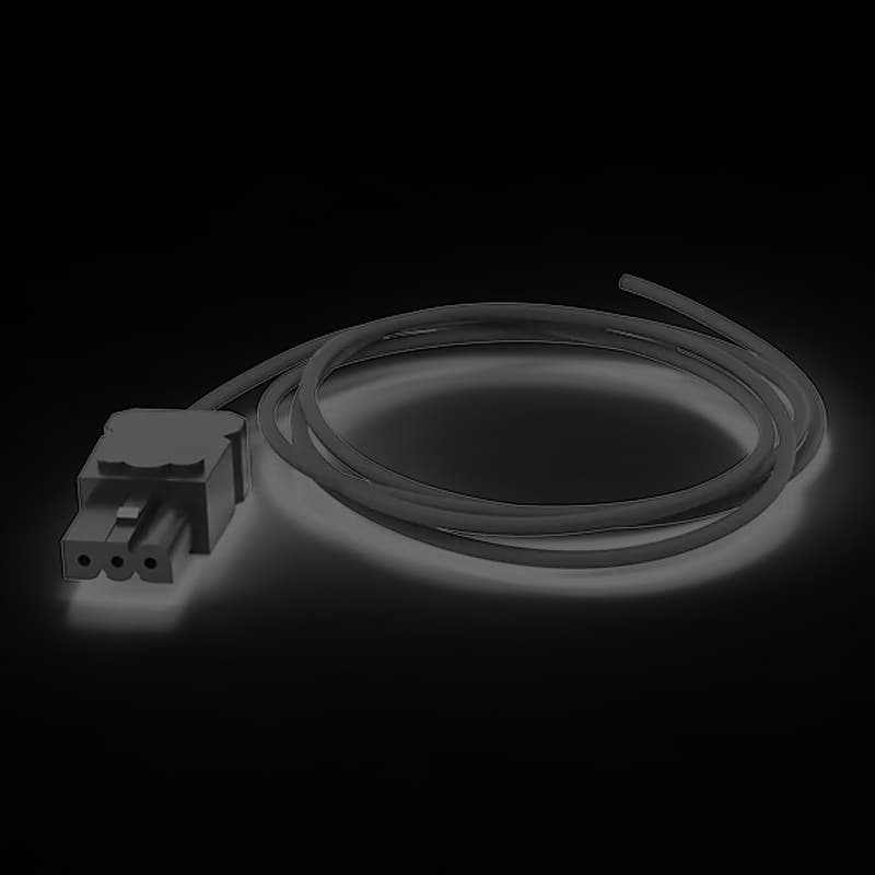 Cable Door Switch for EL LED Enclosure Lights, ELC, 1 Meters, Black, Copper