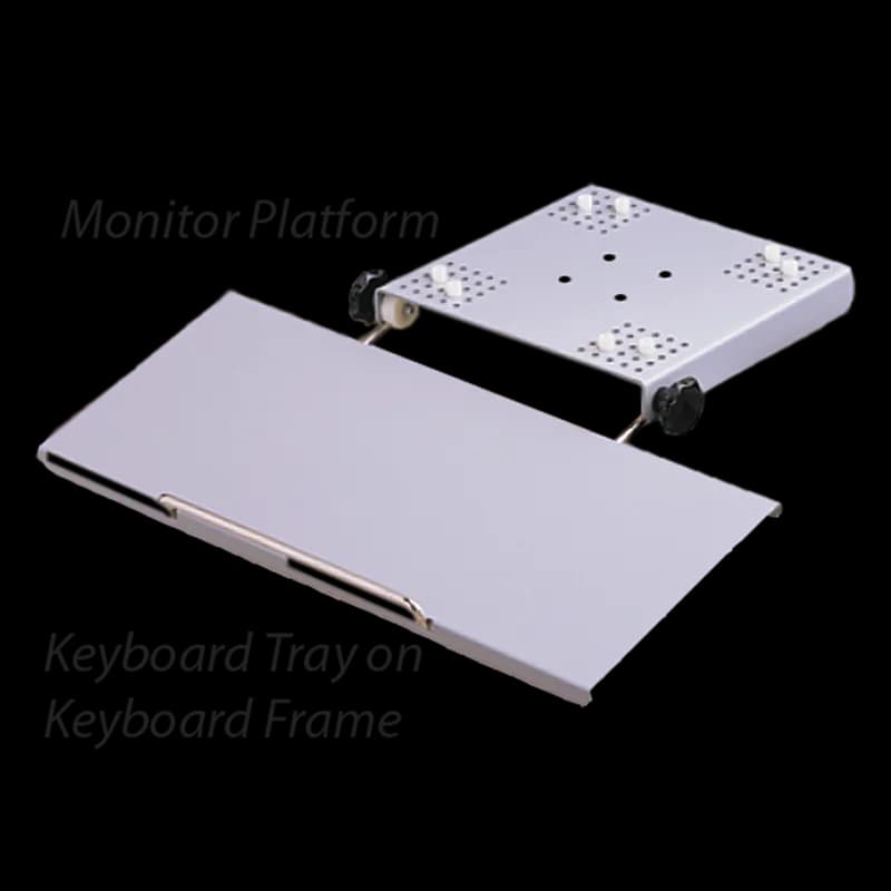 Compact Series 2 Keyboard Tray, fits Series 1, Lt Gray, Aluminum