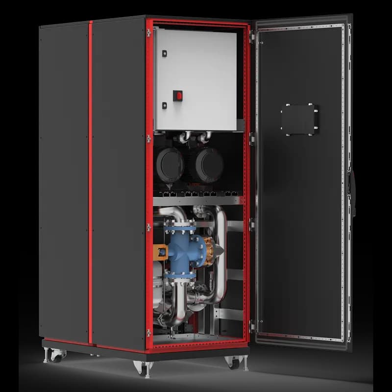 RackChiller CDU800 Coolant Distribution Unit, 87x31x47in, 800kW, 3PH 480V