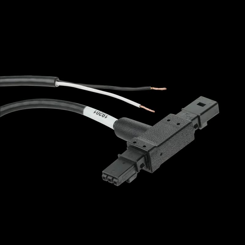 Door Switch Cable for PaneLite Enclosure Light, 18 inch, Black, Copper