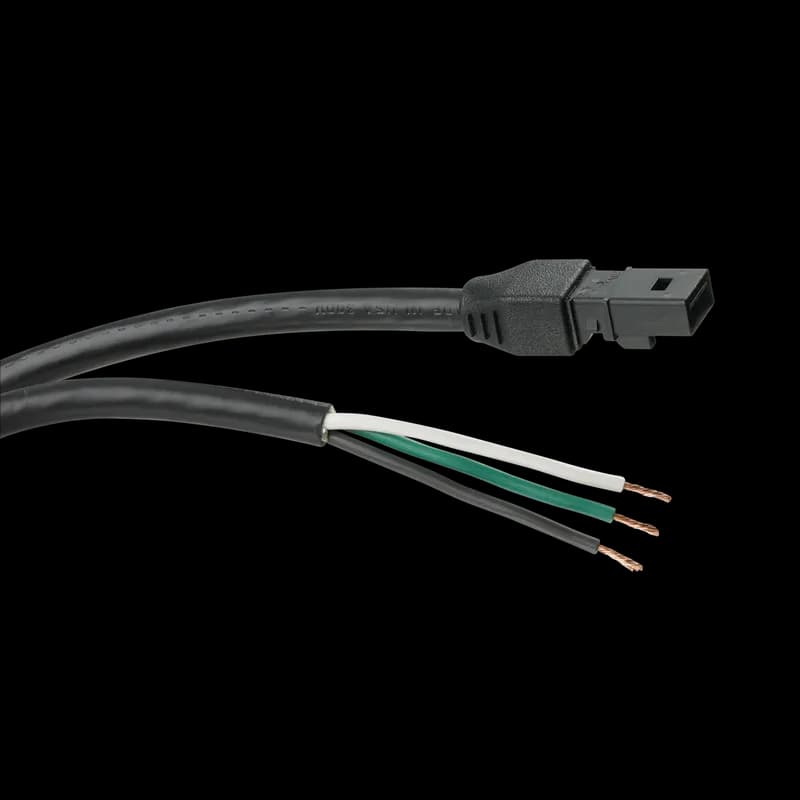nVent LPC72 - Power Cable with leads for PaneLite Enclosure Light, 72 inch, Black
