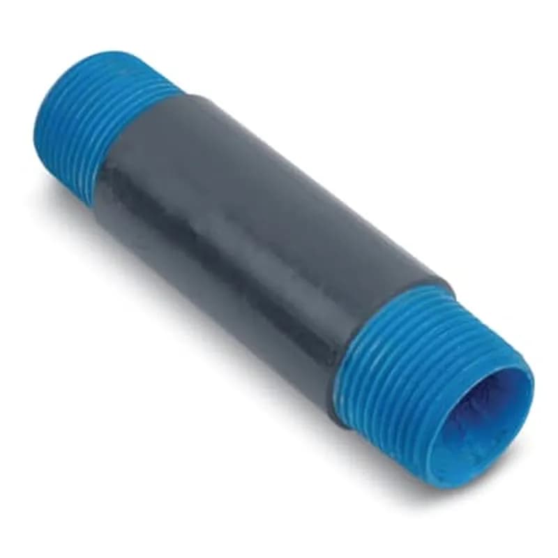 4 in. x 26 in. Dark Gray 40 mil PVC Coated Hot-Dip Galvanized Rigid Steel Conduit Nipple