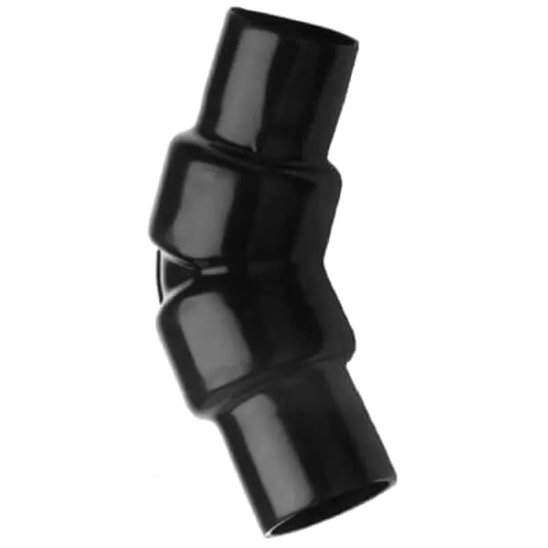 PVC Coated Malleable Elbow, Female, 45 Degree, Pipe Size 1-1/4 Inch/35 Metric, EL Series for the End of Conduit Runs or to Change Directions, Malleable Iron, Gray