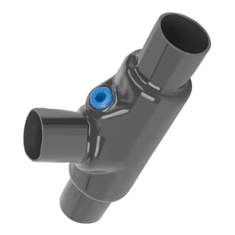 PVC Double-Coated Conduit Sealing Fitting, EYS Series for Hazardous Locations, for Sealing in Vertical or Horizontal Position, Male and Female Hub, Hub Size 2-1/2 Inch/63 Metric, Ductile Iron, Gray