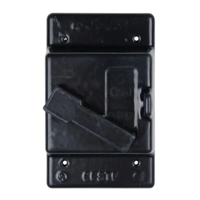 PVC Coated FS/FD Front Lever Switch Cover Box Mount, One Gang, NEMA 4, Aluminum, Light Blue
