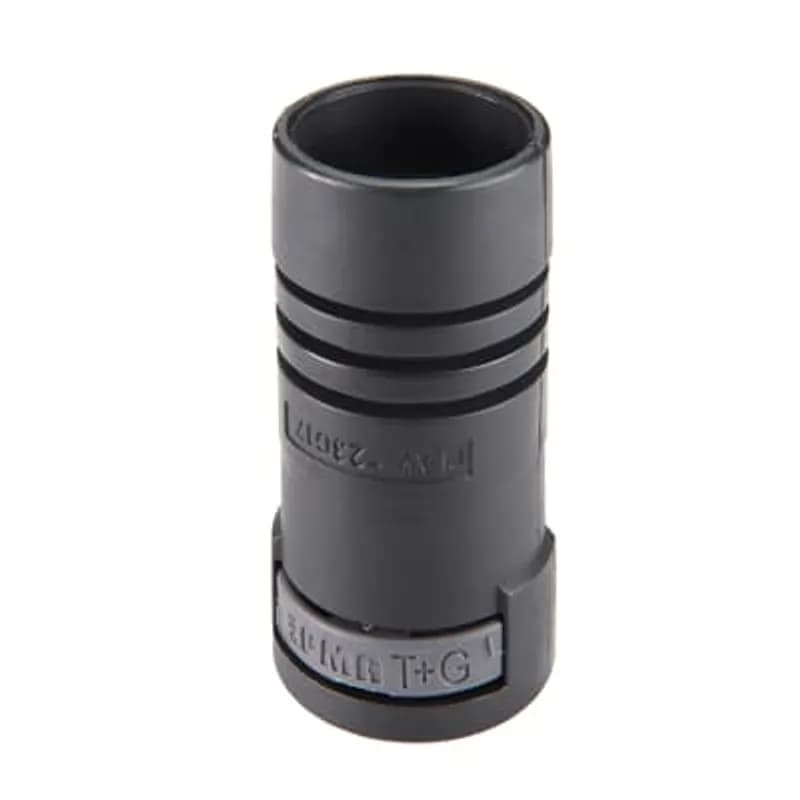 AV Connector Adapter for IP68 Static Connector - Fits to Connector Size NW/Metric 23/25 Output Fits to Connector Size NW/Metric 17/20, Color Black