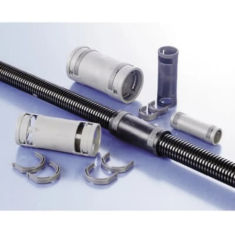 VSG Connection Splice for Flexible Conduit IP66 - Fits to Conduit Size NW/Metric 17/20, Color Gray