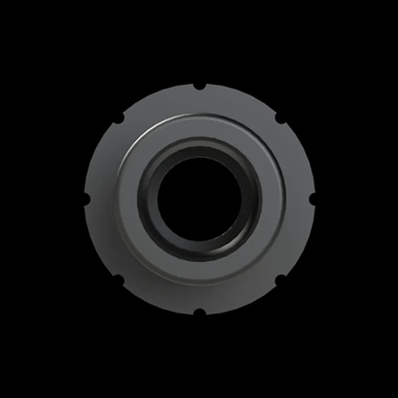 PMAFIX Black Female Thread Adapter with UNEF Threads and O-Ring, Material - Polyamide 6, Thread Size - 1-3/16 Inch -18, Conduit Size NW - 12