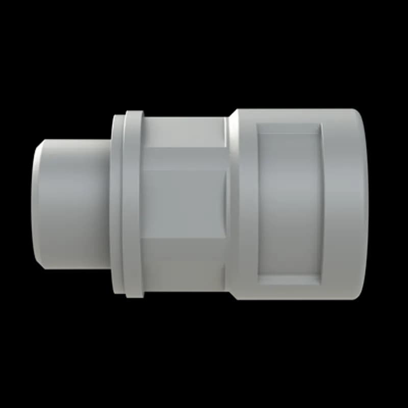 ABB - Installation Products SVNV-M162 - PMAFIX Straight Grey Connector, Material - Polyamide 6, Thread Size M16x1.5, Conduit Size NW - 12