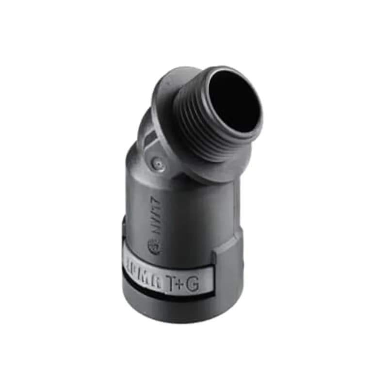 ABB - Installation Products BVAV-N069 - PMAFIX 45 Degree One-Piece Black Elbow, Material Polyamide 6, Thread Type - NPT, Thread Size - 1 Inch, Conduit Size NW - 29