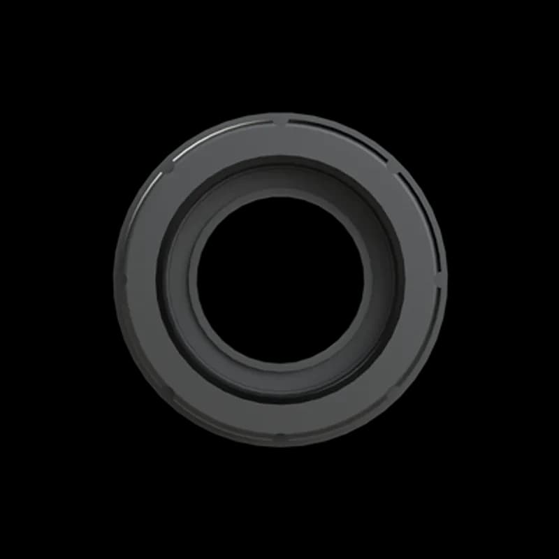 PMAFIX Black Female Thread Adapter with UNEF Threads and O-Ring, Material - Polyamide 6, Thread Size - 1-3/16 Inch -18, Conduit Size NW - 29