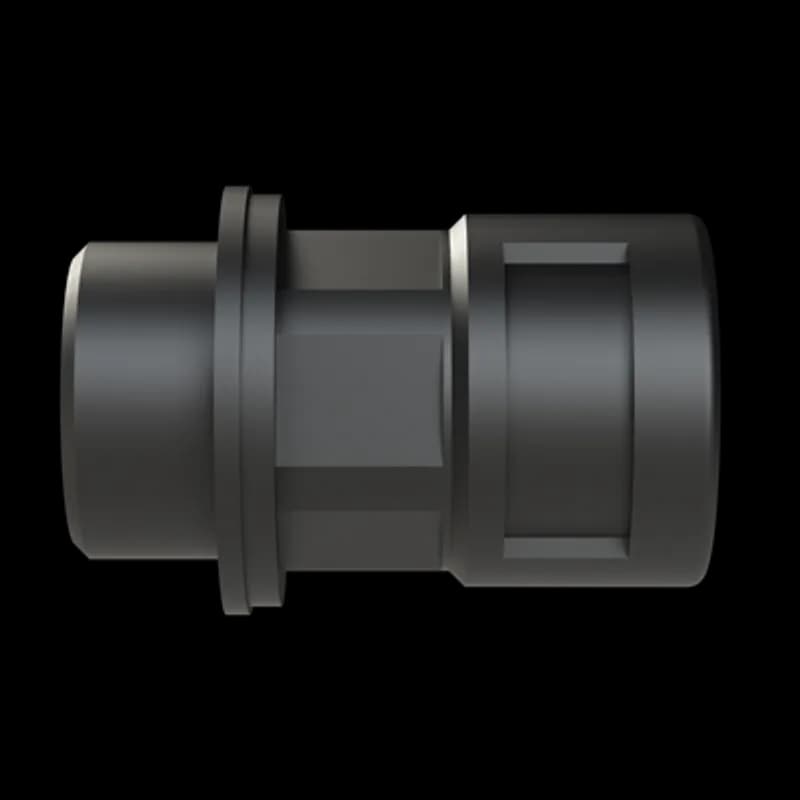 ABB - Installation Products BVNV-M202 - PMAFIX Straight Black Connector, Material - Polyamide 6, Thread Size M20x1.5, Conduit Size NW - 12