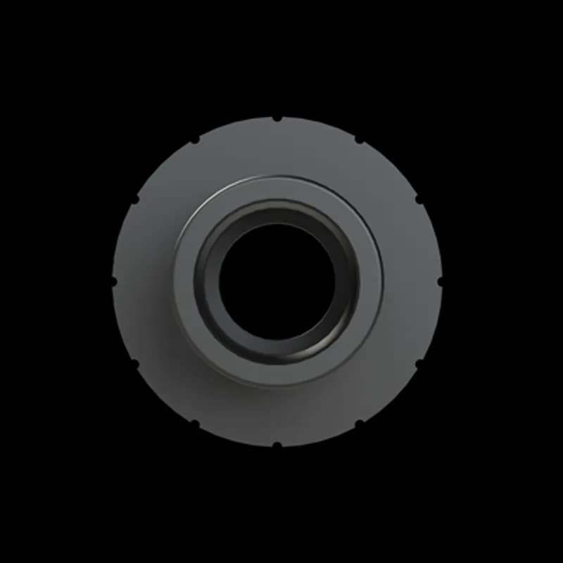 PMAFIX Black Female Thread Adapter with UNEF Threads and O-Ring, Material - Polyamide 6, Thread Size - 2-1/4 Inch -16UN, Conduit Size NW - 23