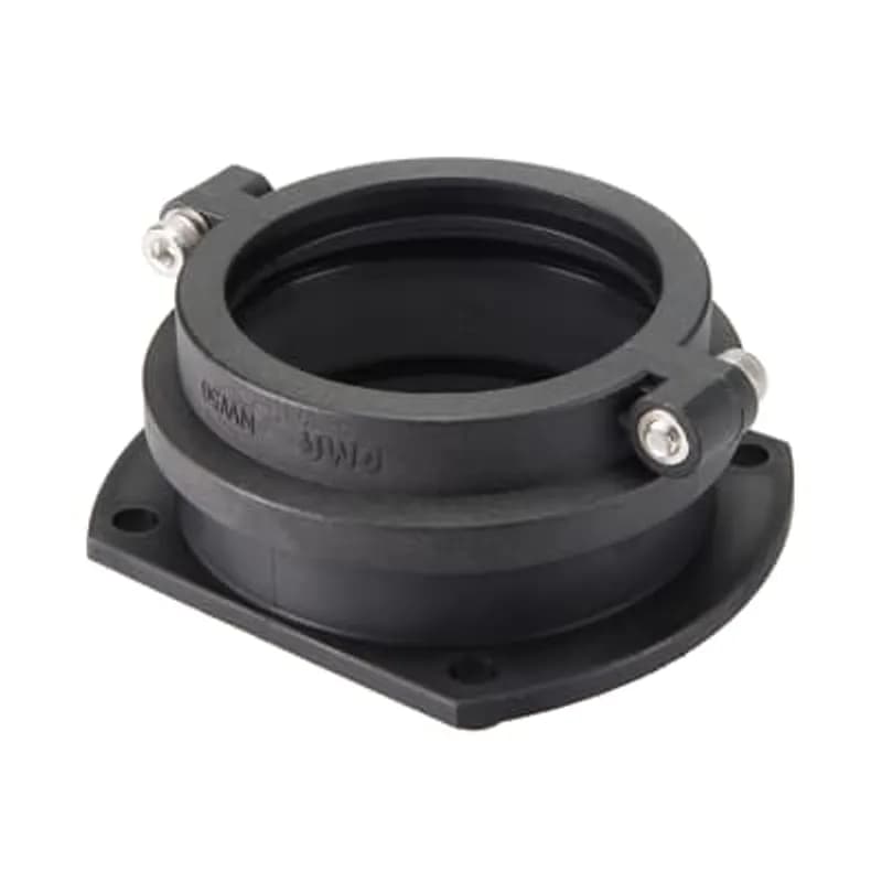 PMAGRIP Black Straight Flange, Material - Polyamide 6, Fits to Conduit Size NW - 125