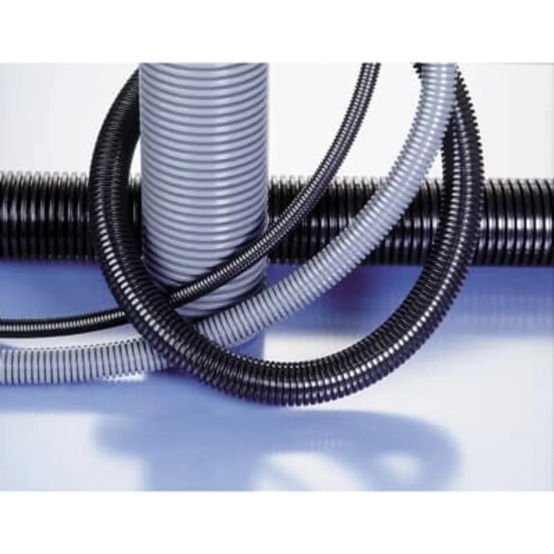 Very Flexible Fine Profile Heavy-Duty Conduit, with Slit - Conduit Size NW/Metric 7/10, Color Black, 100 Meters