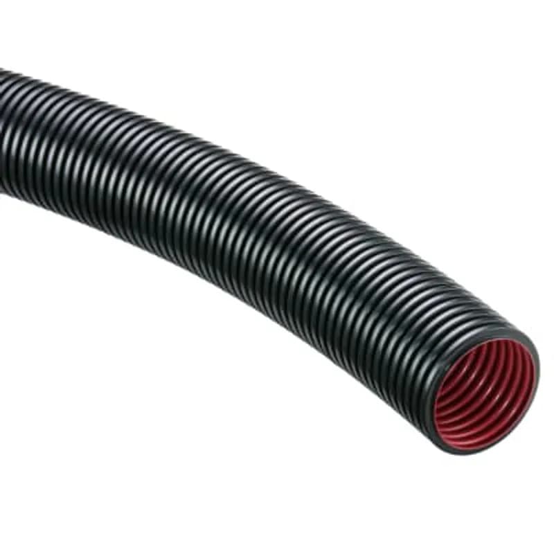 Very Flexible, Medium Duty Three Layer Corrugated Conduit - Conduit Size NW/Metric 36/40, Outer Layer Black, Intermediate Layer Yellow, Inner Layer Red, 30 Meters