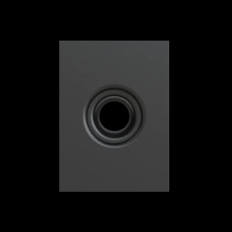 Stackable Support for Conduit, Fits NW 12 with Fine Profile, Half Shell Insert, Black