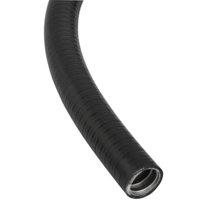 ABB - Installation Products LFH-SP16/25M - Low Fire Hazard, Medium Flexibility Conduit, 3/8 Inch, Nominal Conduit Size 16mm, Outside Diameter 17.0mm, Inside Diameter 13.0mm, Static Bend Radius 35mm, IP54 and IP65 Rating, Galvanised Steel Core with Low Fire Hazard Jacket, Reel Length 25 Meters, Black