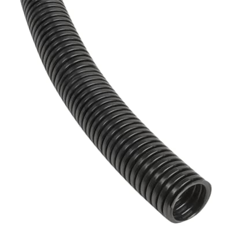 ABB - Installation Products PKFS21/BL/25M - Standard Weight, High Flexibility Conduit, Nominal Conduit Size 21mm, NW Conduit Size 17, Fine Conduit Pitch, Outside Diameter 21.2mm, Inside Diameter 16.6mm, Static Bend Radius 60mm, Reel Length 25 Meters, Polyketone, Black