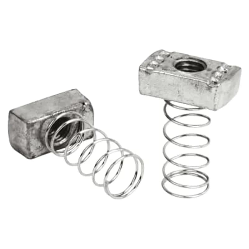 Nut, Spring, Size 1/4 Inch, Stainless Steel 316, For use with A and C Series Channel and Inserts