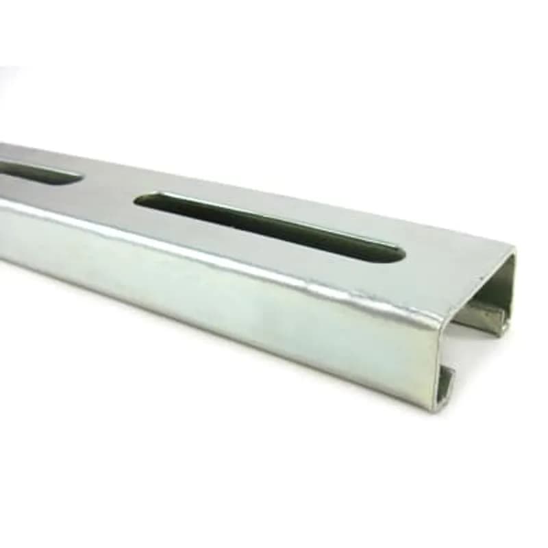 ABB - Installation Products G 953 10 - Channel, 12 Gauge, 1-1/2 Inch x 1-1/2 Inch, Length 10 Feet, Steel with Punched 3 Inch Holes on 4 Inch Centers