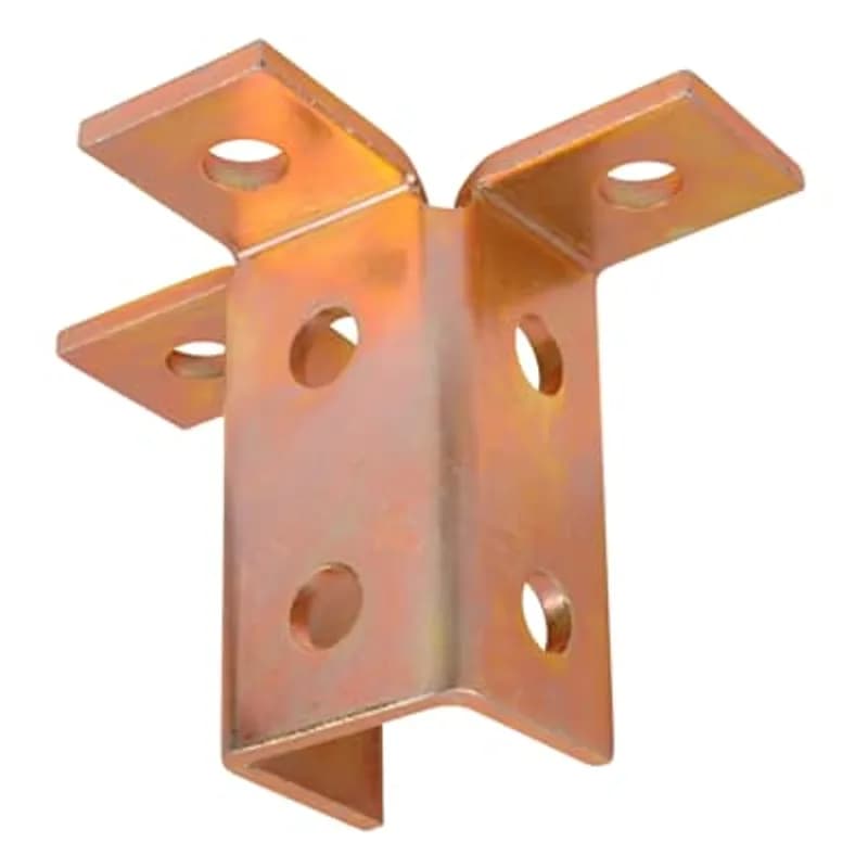 ABB - Installation Products A218 - Fitting, Wing Shape, Totat Length 3-7/8 Inches, Total Width 5-7/8 Inches, Post Length 1-5/8 Inch, Post Width 1-21/32 Inch, Hole Diameter 1 Inch, Steel