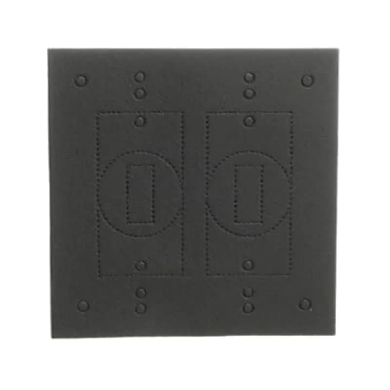 ABB - Installation Products R104 - Replacement Duplex Receptacle Two Gang Outlet Plate Gasket, For use with Two Gang Outlet Box Covers