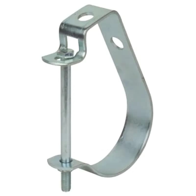 Hanger, Lay-In Pipe (J-Hanger), Pipe Size 2 Inch, A Rod Size 3/8 Inch, Hot-Dip Galvanized Steel