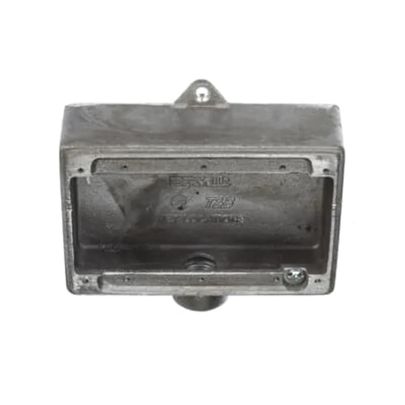 ABB - Installation Products CIFS-3G-3/4 - Three Gang FS Box, Cubic Inches 26.0, Length 4-3/8 Inches, Width 6-1/2 Inches, Depth 1-7/8 Inches, Hub Size 3/4 Inch, Aluminum, 3 Lugs