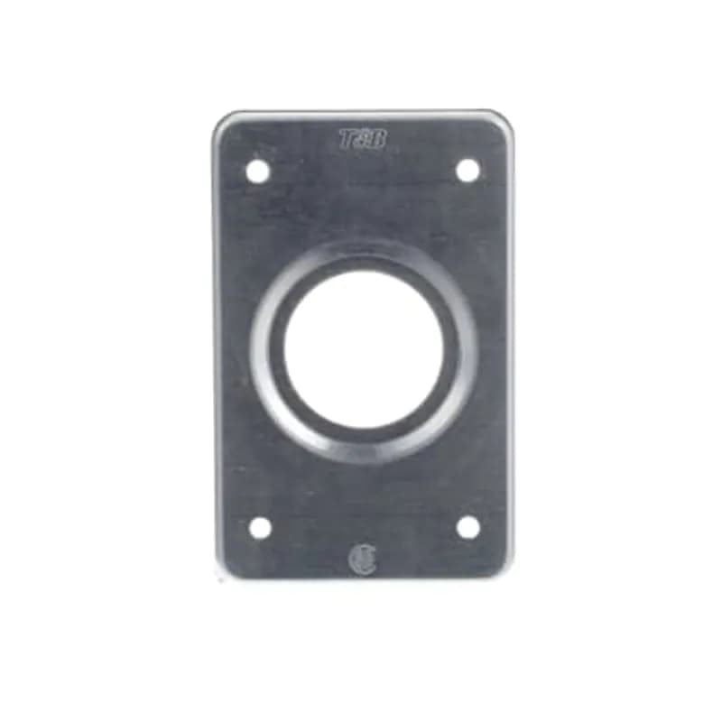ABB - Installation Products CIFS-5 - Single Gang FS Cover, 4-9/16 Inches, Width 2-3/4 Inches, Aluminum, 1 15A Single Receptacle with 1-13/32 Inch Opening, Box Mount