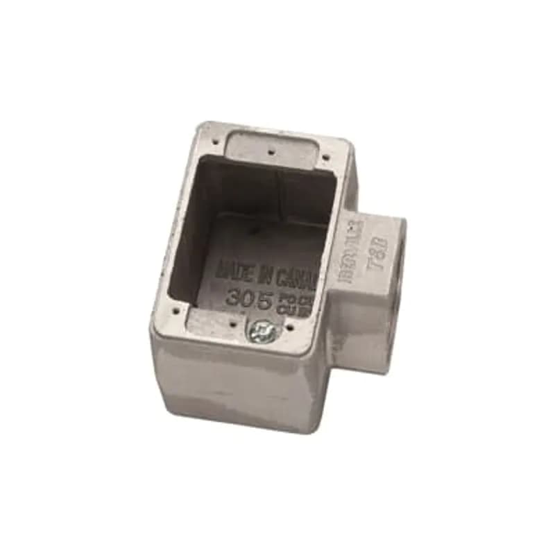 ABB - Installation Products CIFSF - Single Face FSF Box, 30.5 Cubic Inches, Length 4-5/16 Inches, Width 2-3/4 Inches, Depth 3 Inches, Aluminum