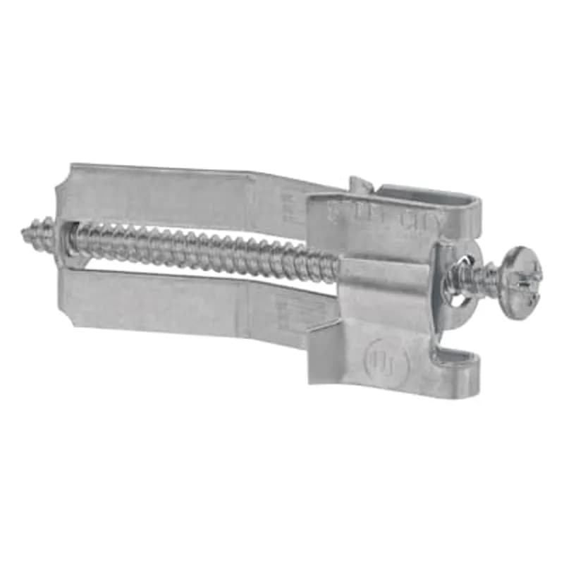 ABB - Installation Products OWC - Old Work Box Support Clip. Clips Lock Old-Work Steel Switch Boxes Tightly To Wall Plaster, Dry Wall, Concrete Block, Brick Or Concrete. Adapts To Any Wall Thickness Up To 3/4 Inch