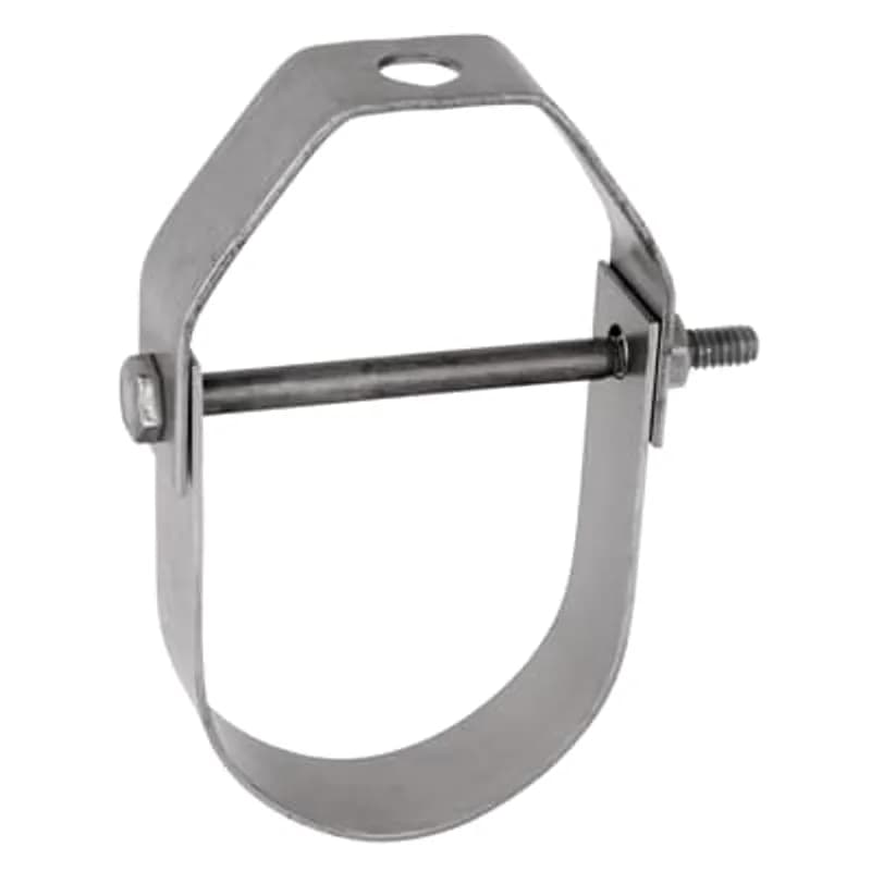 Hanger, Clevis, Pipe Size 3/4 Inch, Size of Steel Upper 1/8 Inch x 1 Inch Lower 1/8 Inch x 1 Inch, Black Finish Steel