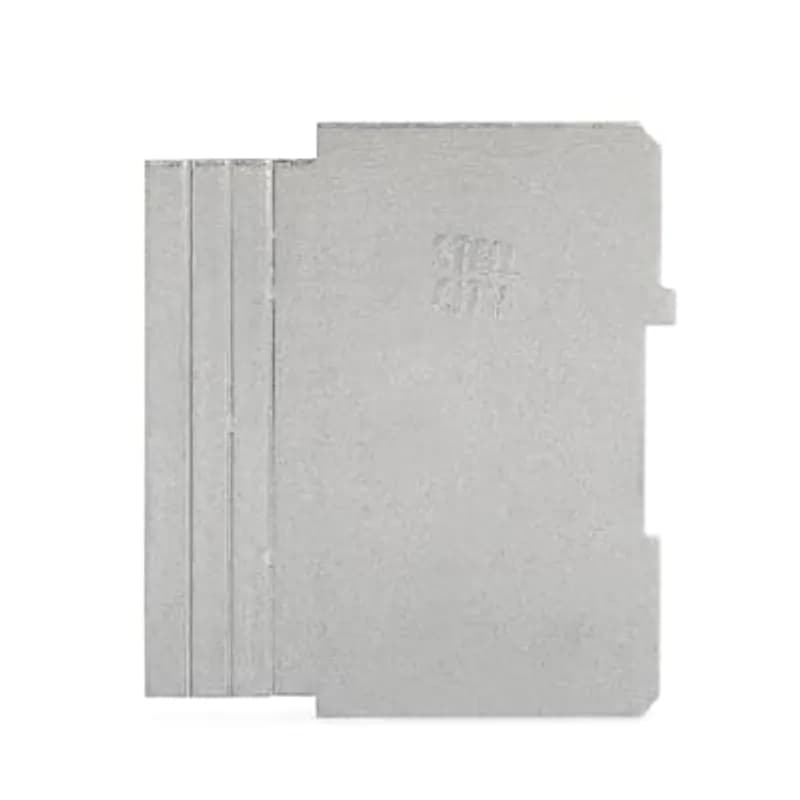 ABB - Installation Products 52 PD 1 - Two Gang Square Box Partition, 4 Inch Square x 2-1/8 Inches Deep, Pre-Galvanized Steel, For 2-1/8 Inch Deep Box with Square-Cut Tile Wall Two-Device 1/2 Inch, 3/4 Inch, and 1 Inch Covers