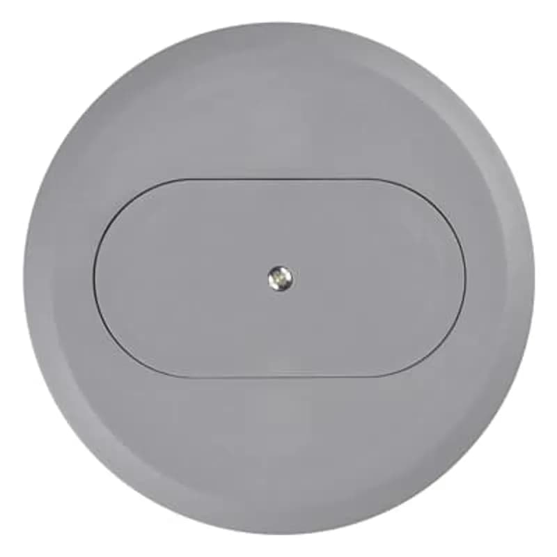 ABB - Installation Products E97DSS - Cover for Round Floor Box, Diameter 5.69 Inches, Color Slate, Non-Metallic, For use with Duplex Devices