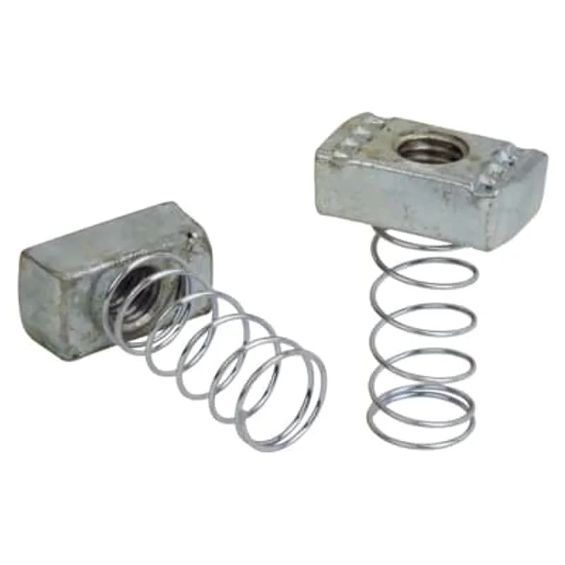 Nut, Spring, Size 5/8 Inch, Steel, For use with A and C Series Channel and Inserts