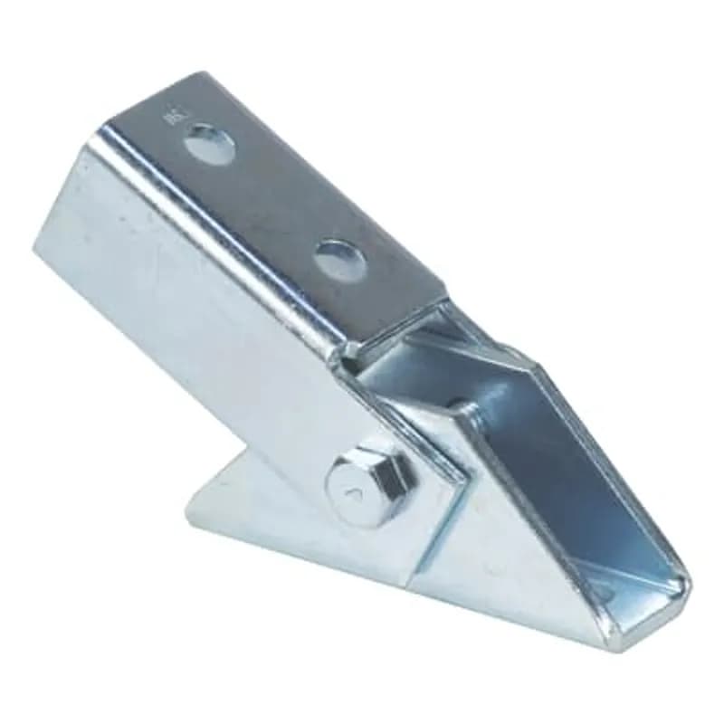 Channel, Single Angular Fitting, Adjustable - bolted, ElectroGalvanized, 1-5/8 inch wide, 1/4 inch thick.
